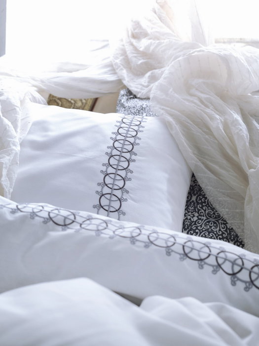 L'essentiel linge de maison Paola - Gris y Blanco